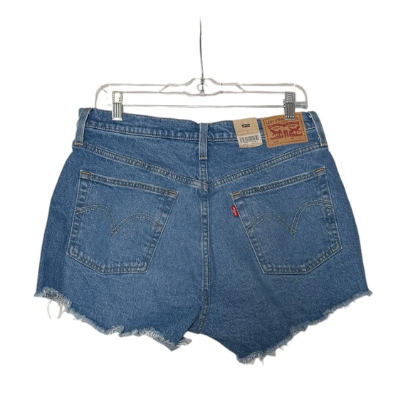 Levi’s 501 Jean Shorts High Rise Size 30 Blue NWT Denim Jorts - Picture 2 of 9